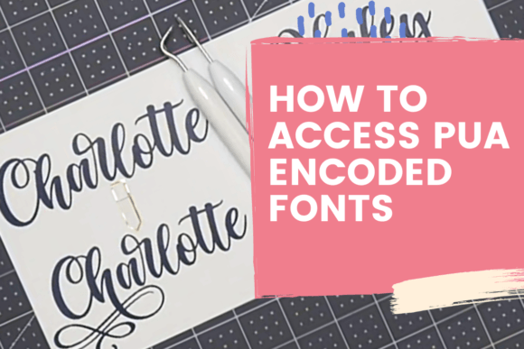 Download How to Access PUA Encoded Fonts - Premium Resources